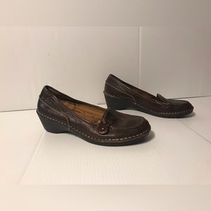 Naturalizer brown wedge comfort shoes size 8 M